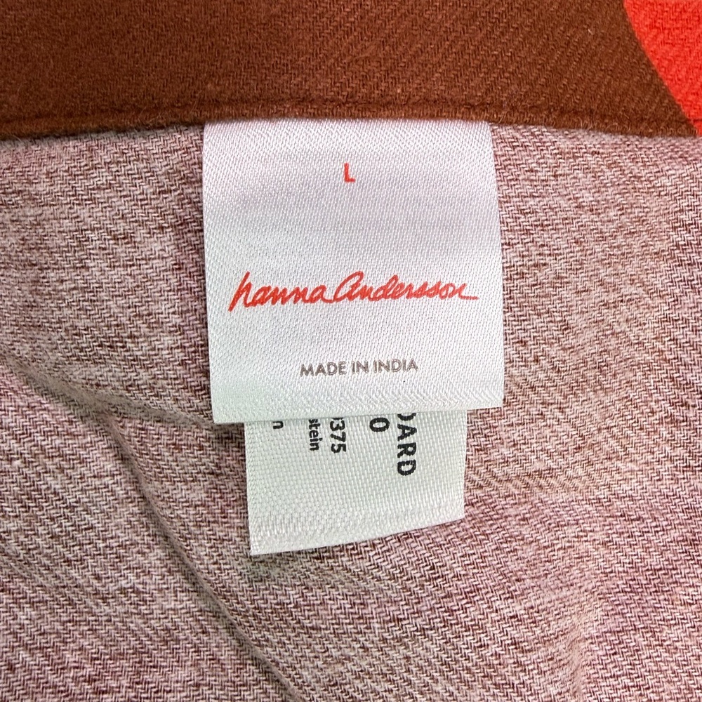 Hanna Andersson Brown Santa Print Kids Pajama Top - Picture 6 of 7